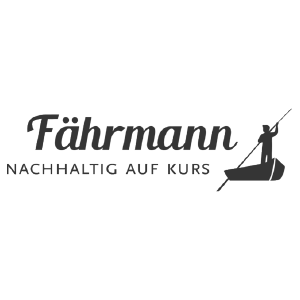 Fährmann Logo, nachhaltig auf Kurs