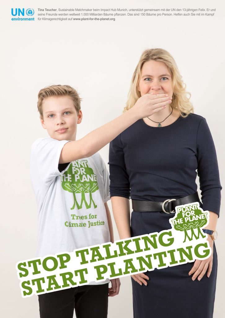 Kinder inspirieren 150 Unternehmer Fridays for Future demonstrieren Zukunftskonferenz ZNU Tina Teucher Moderation Plant for the Planet Stop Talking Start Planting