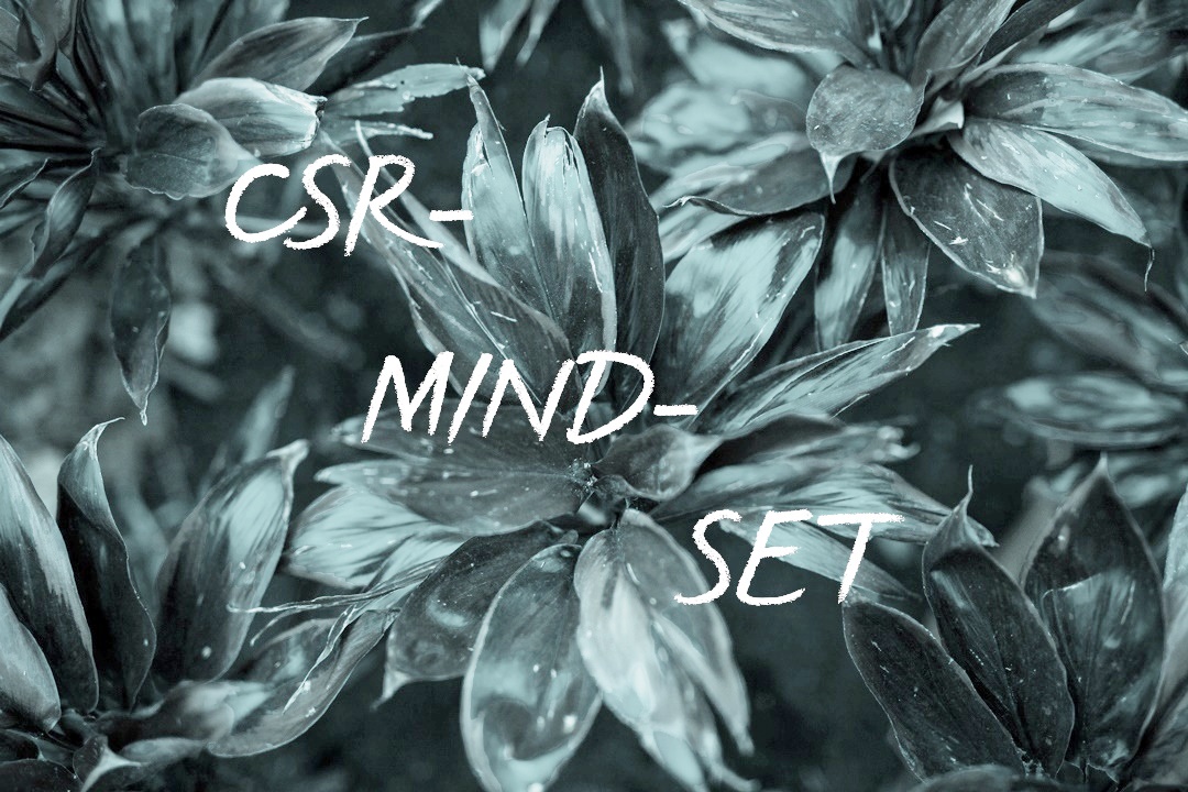 Blumen. Text: CSR-Mindset