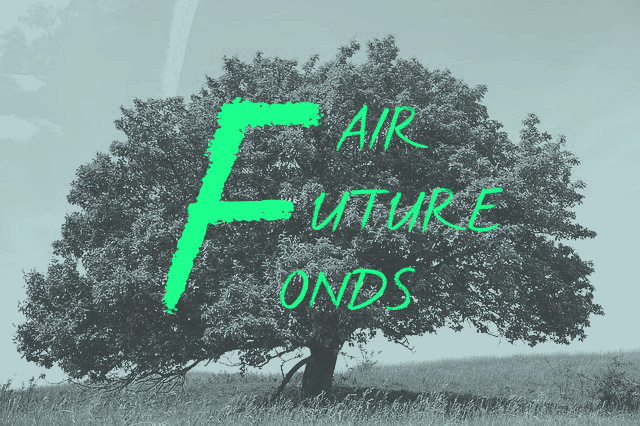 Baum, Text: Fair Future Fonds