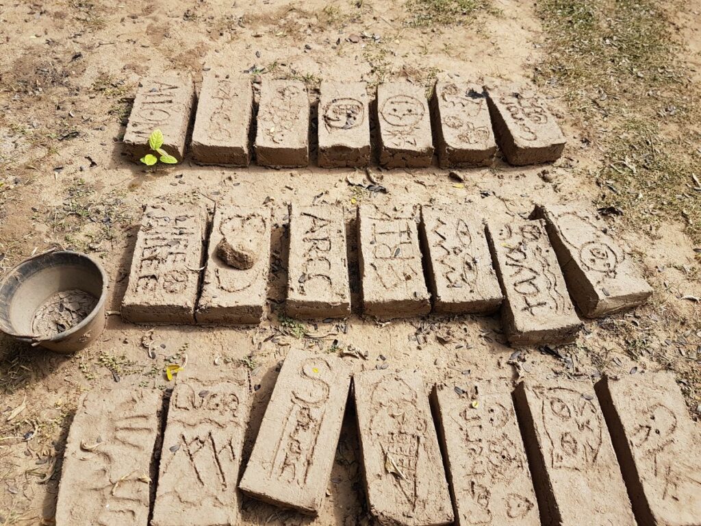 bricks of mud: workshops teach how to make them