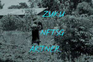 Flüchtlingsbäuerin Mit Baby In Uganda; Text Auf Bild: ZUKU NFTSG ÄRTNER