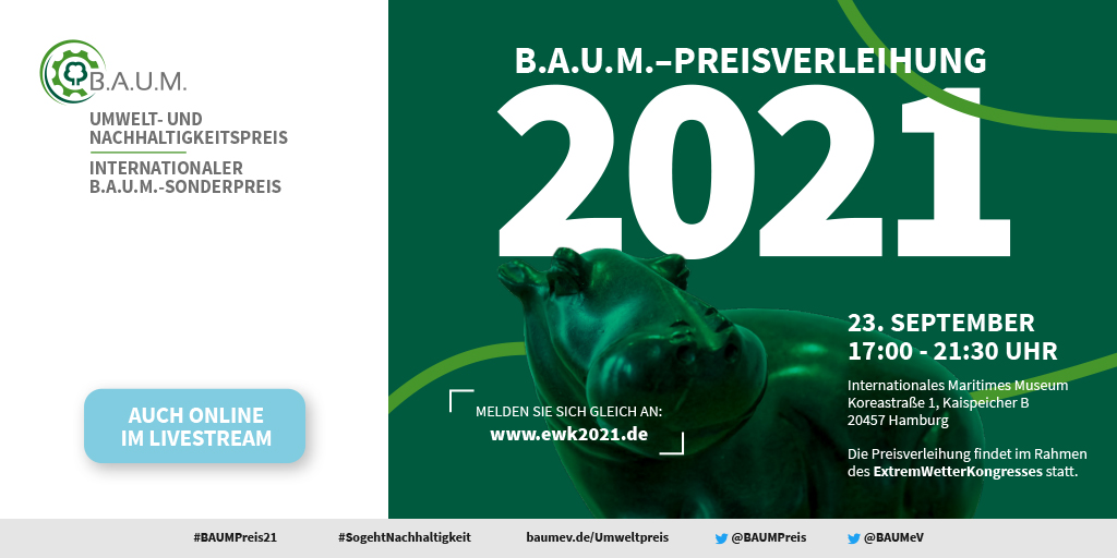 B.A.U.M. e.V. Preisverleihung, Tina Teucher, 2021