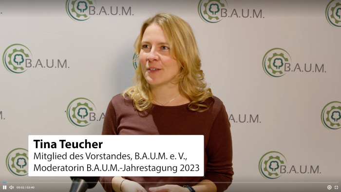 Tina Teucher B.A.U.M.-Jahrestagung 2023 Interview