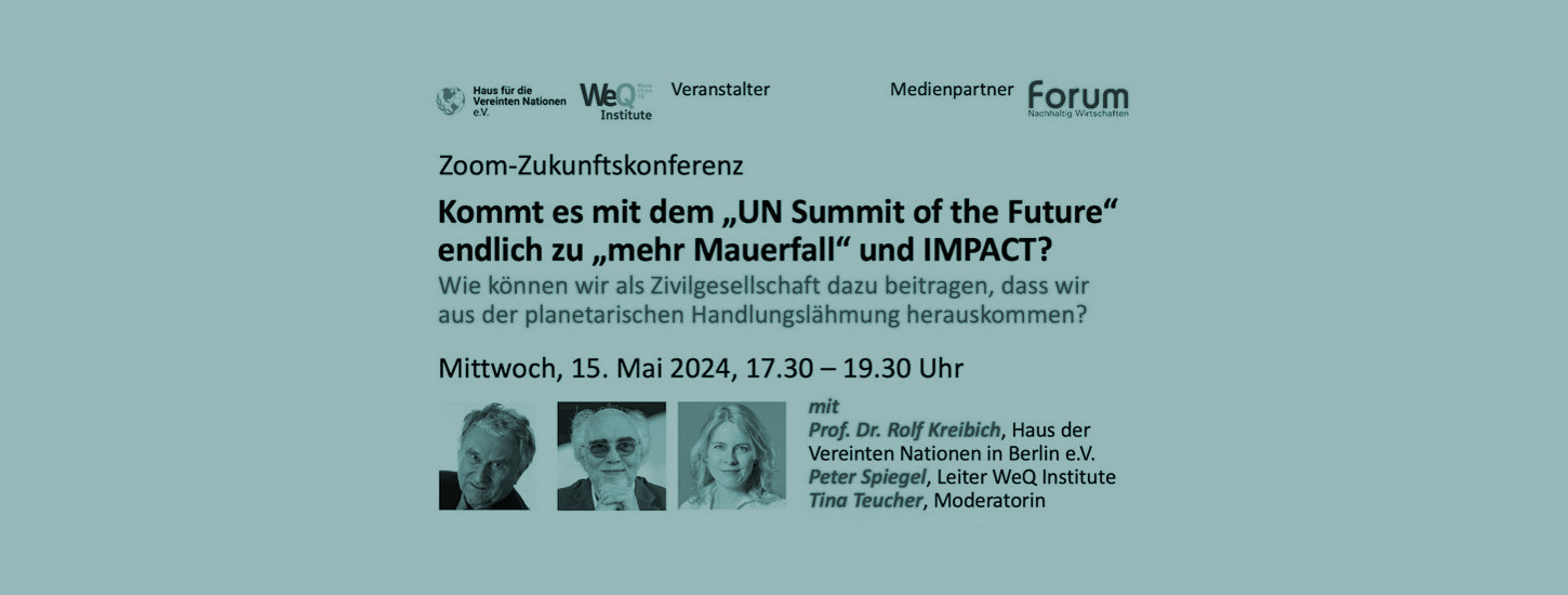 NGO-Zukunftskonferenz zur Vorbereitung auf den UN-Summit im September 2024