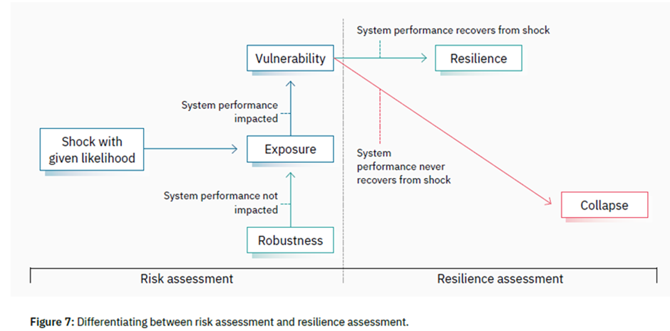 graphic about risk assessment and resilience assessment